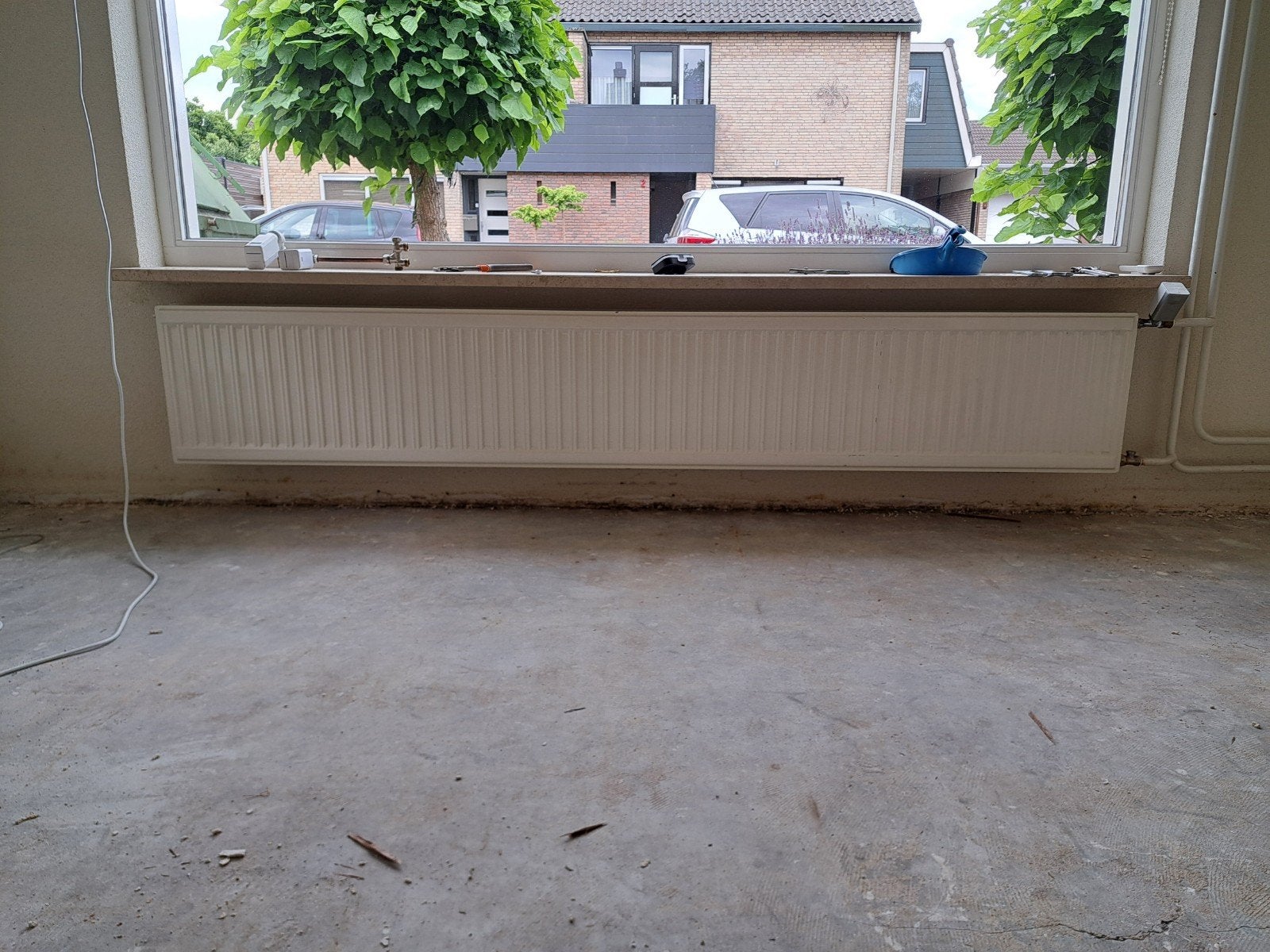 Dubbelwandige radiator 40x240 cm, Doe-het-zelf en Verbouw, Verwarming en Radiatoren, Gebruikt, Radiator, 800 watt of meer, 30 tot 80 cm