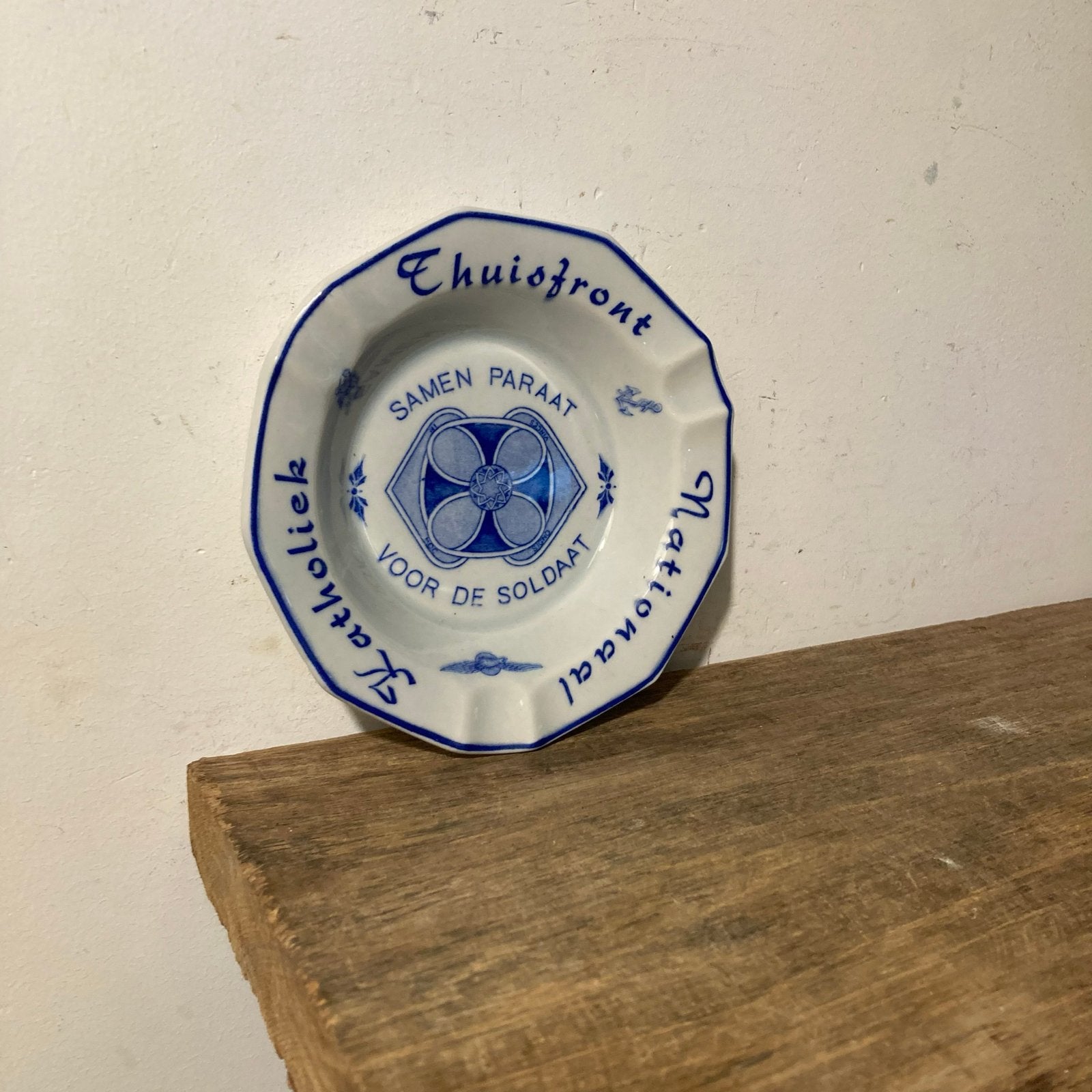 NKT 'Samen Paraat voor de Soldaat' schotel 1946-1950, Ophalen of Verzenden