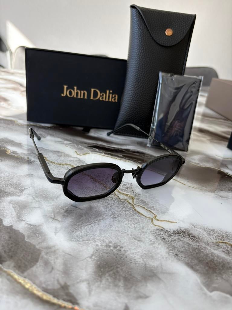 John Dalia, Overige merken, Zonnebril, Zwart, Nieuw