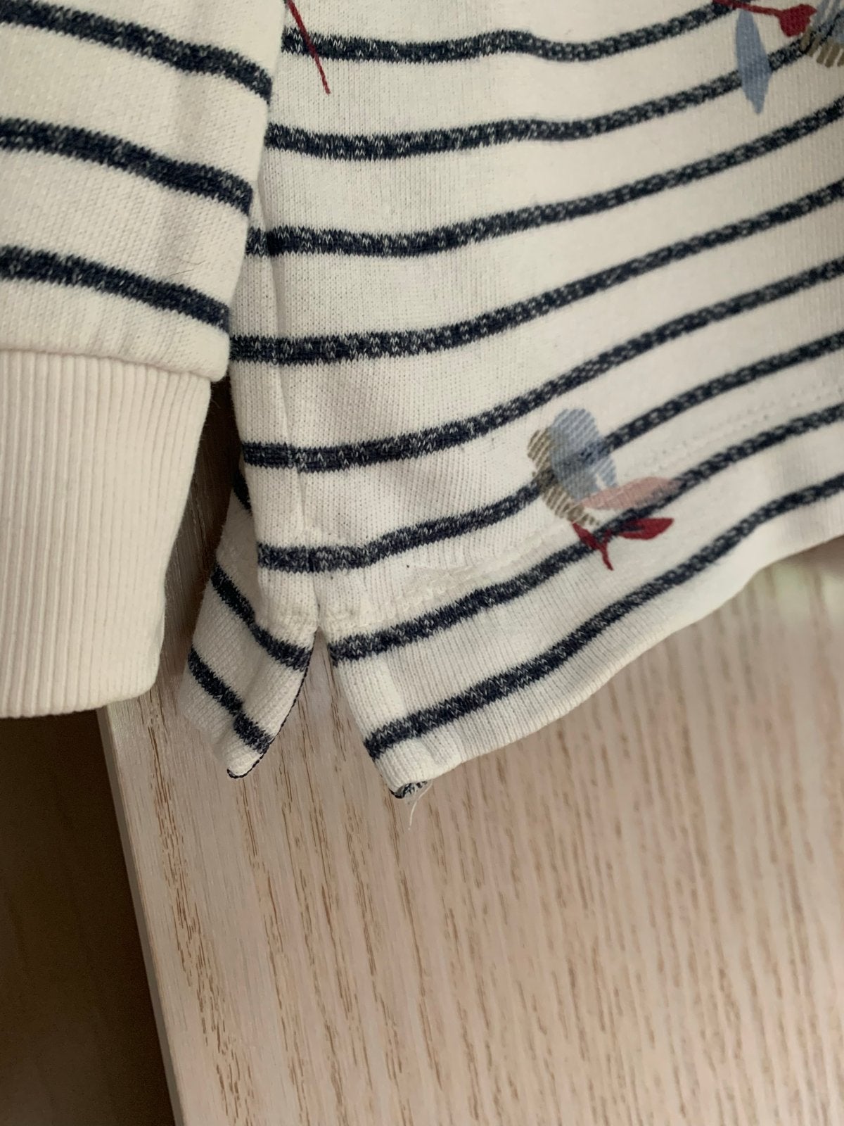 Sandwich Denim gestreepte trui met lange mouwen, maat M, Maat 38/40 (M), Wit, Ophalen of Verzenden, Zo goed als nieuw