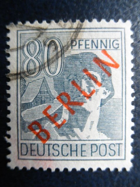 Postzegels Duitsland Berlijn 1949 nr. 32 - cw. 10,00., Ophalen of Verzenden, BRD, Gestempeld