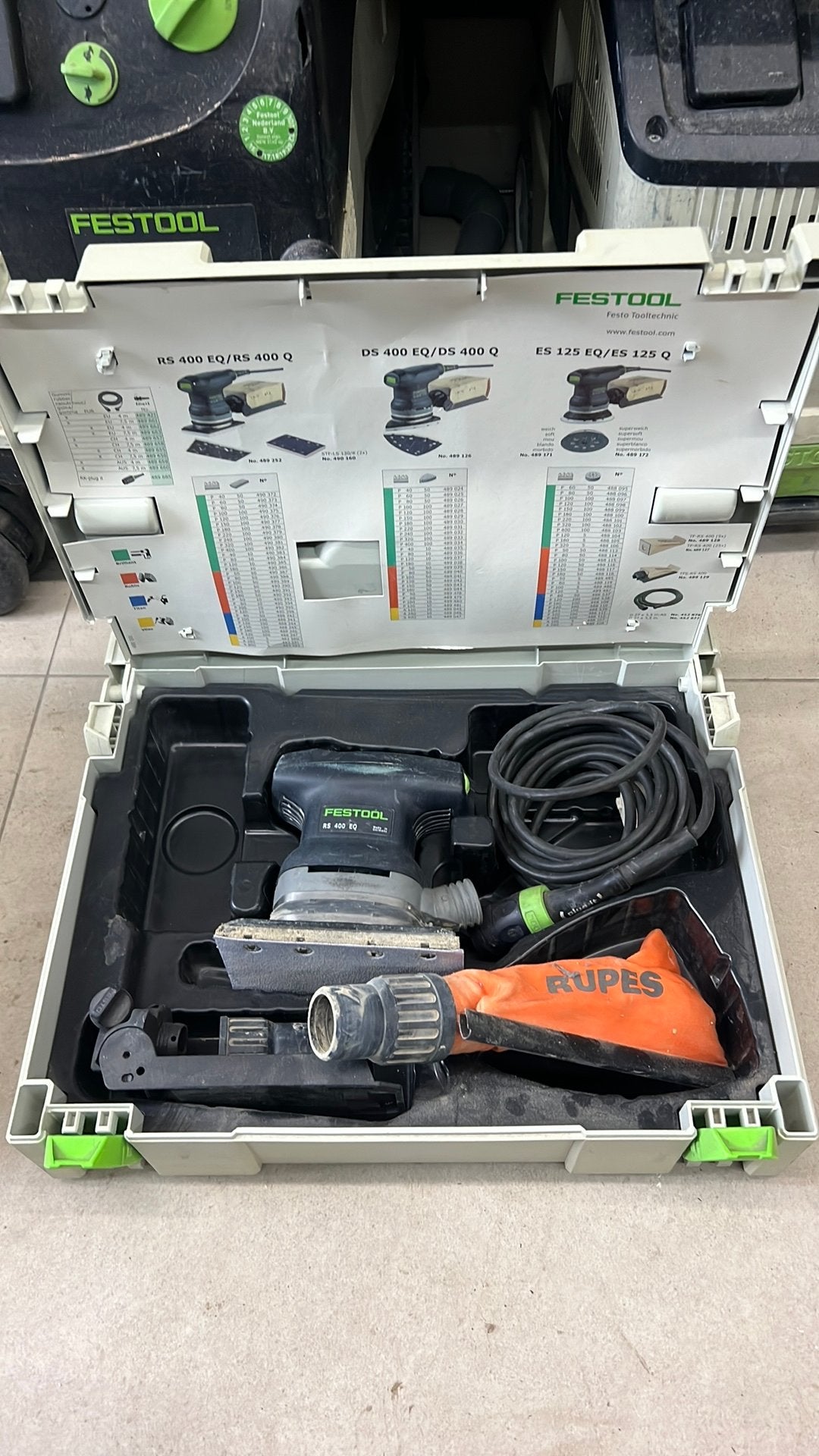 Festool rs400 Vlakschuurmachine, Ophalen of Verzenden, Zo goed als nieuw, Minder dan 600 watt, Vlakschuurmachine