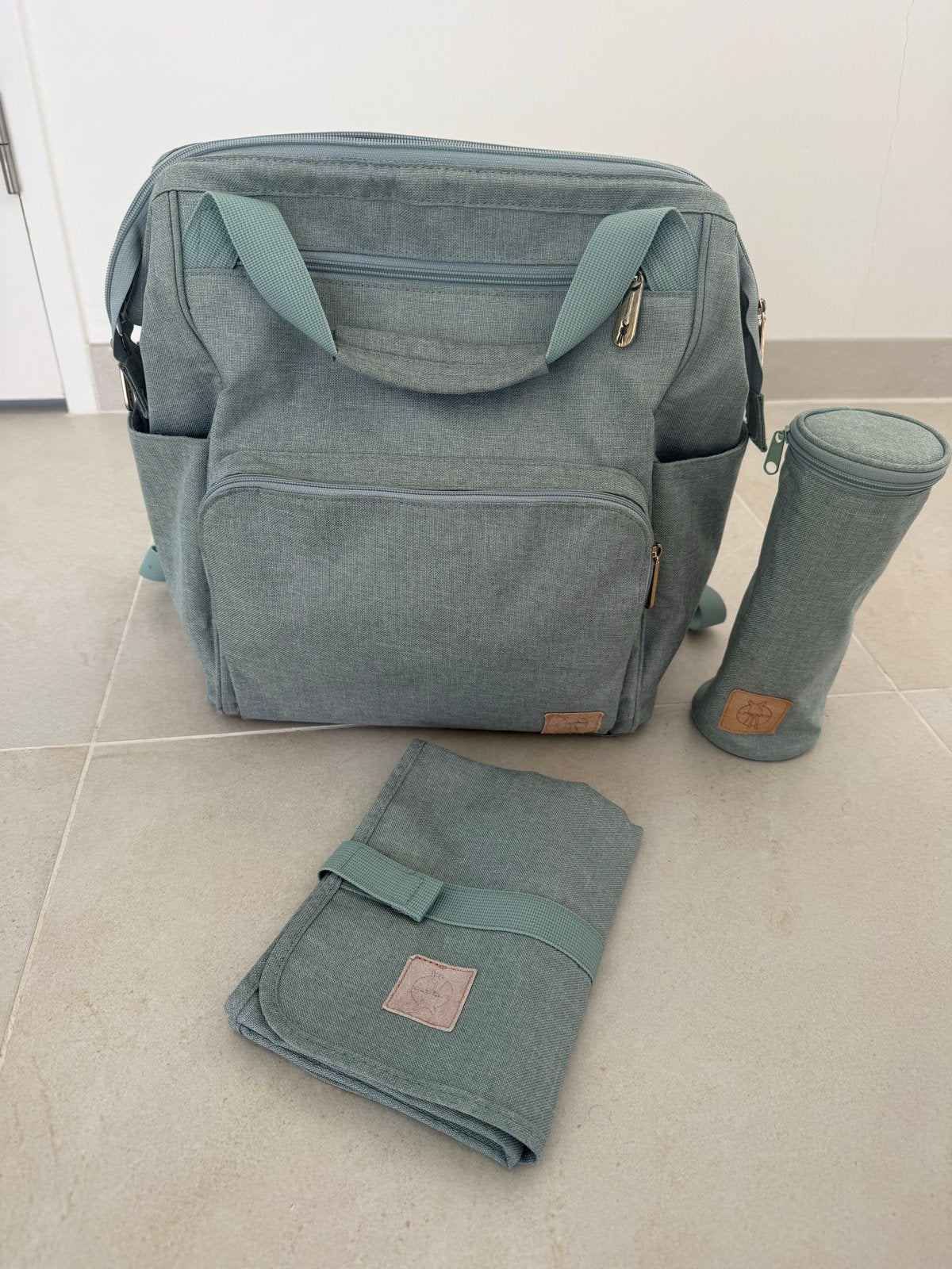 Lässig Glam Goldie Luiertas – 3-Piece Backpack Set for baby, Overige merken, Zo goed als nieuw, Extra vakken, Ophalen of Verzenden