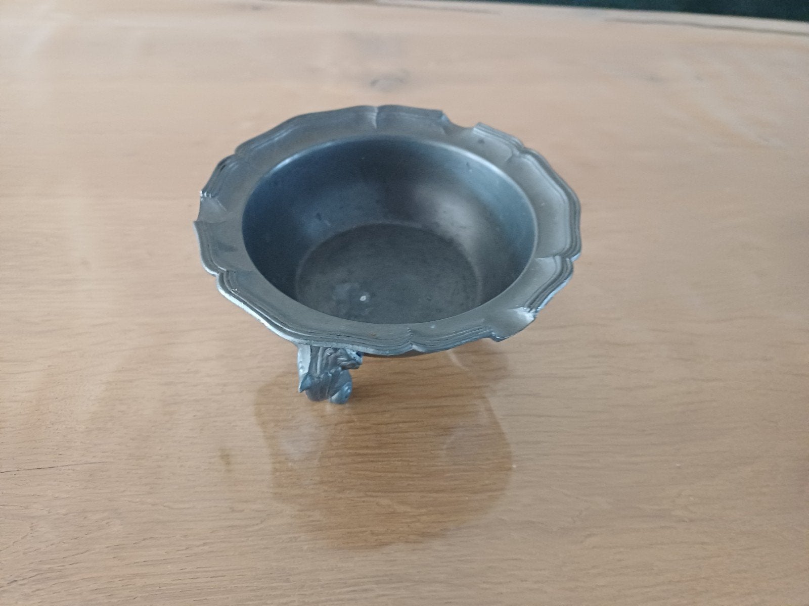 mooie tinnen bakje en kopjes, schotels en lepels, Antiek en Kunst, Ophalen of Verzenden