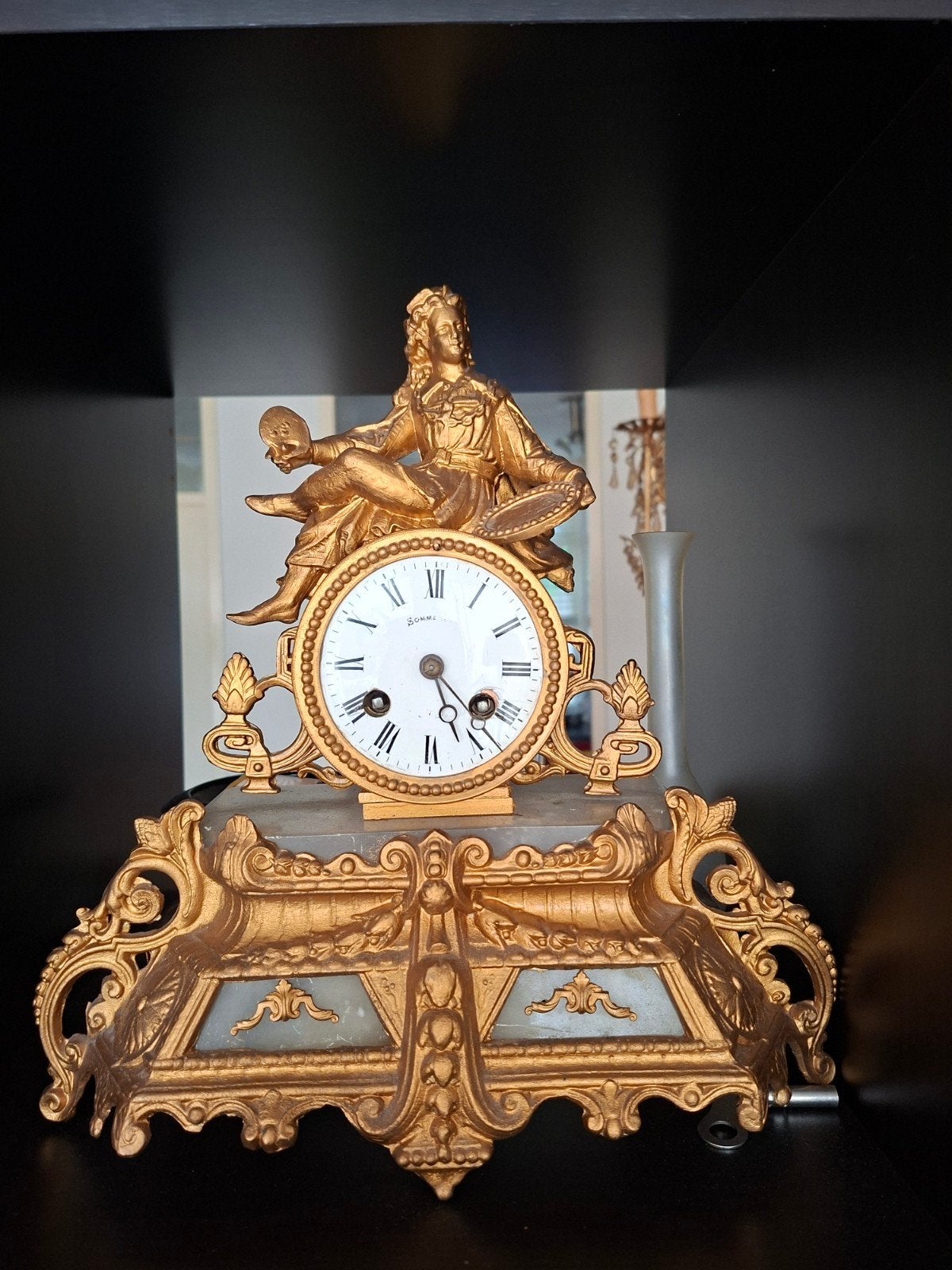 Antieke Franse pendule 'Somme', Ophalen of Verzenden