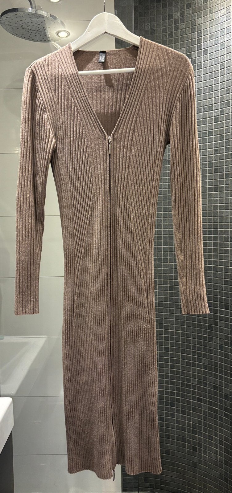 Wolford Merino Dress, Maat 38/40 (M), Bruin, Ophalen of Verzenden, Knielengte