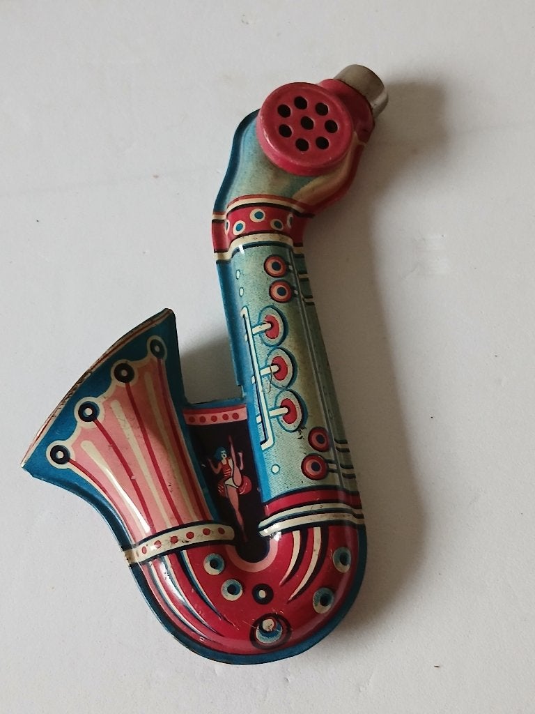 Blikken speelgoed Sax en Ei, Ophalen of Verzenden, Gebruikt