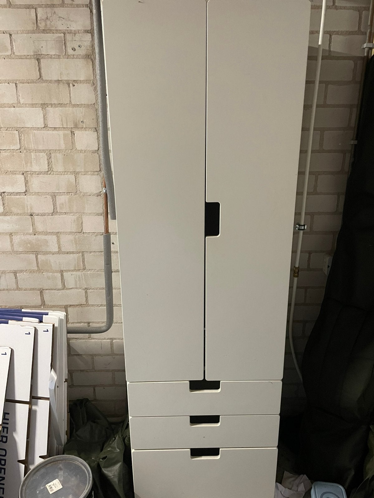 IKEA STUVA kledingkast / opbergkast - wit, Ophalen, Gebruikt