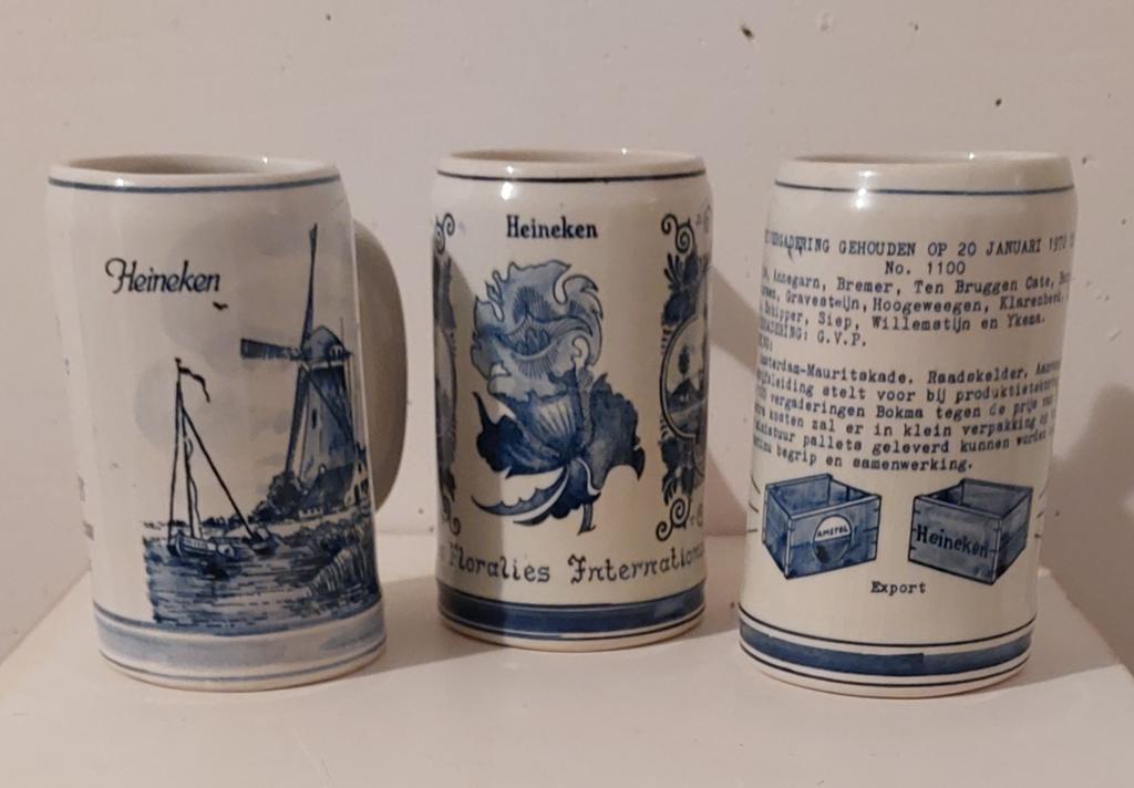 Oude bierpullen Heineken / Amstel brouwerij, Verzamelen, Biermerken, Heineken, Ophalen of Verzenden