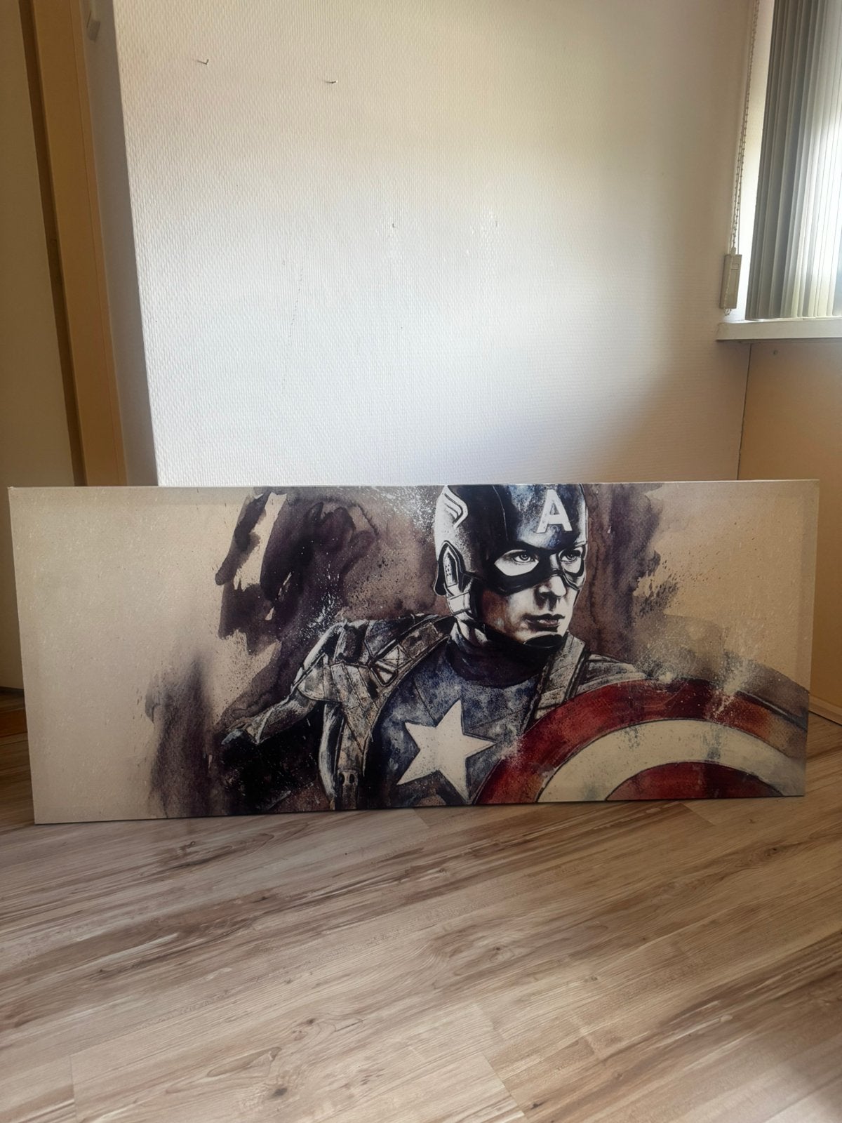 Canvas met print van Captain America, Ophalen