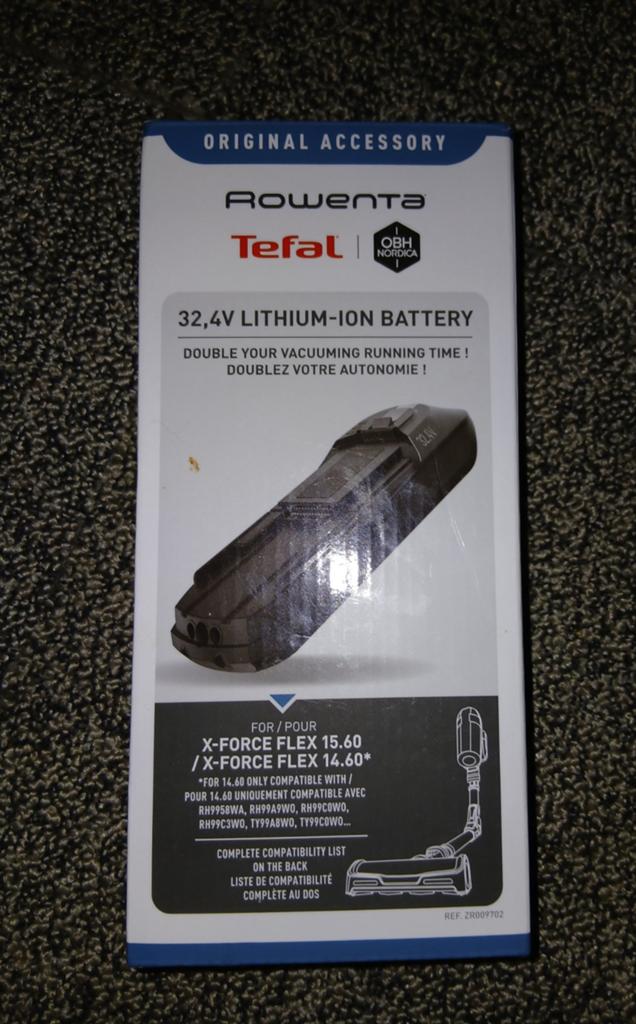 Rowenta Tefal 32,4V Lithium-Ion Accu voor X-Force Flex, Witgoed en Apparatuur, Onderdelen en Toebehoren, Ophalen