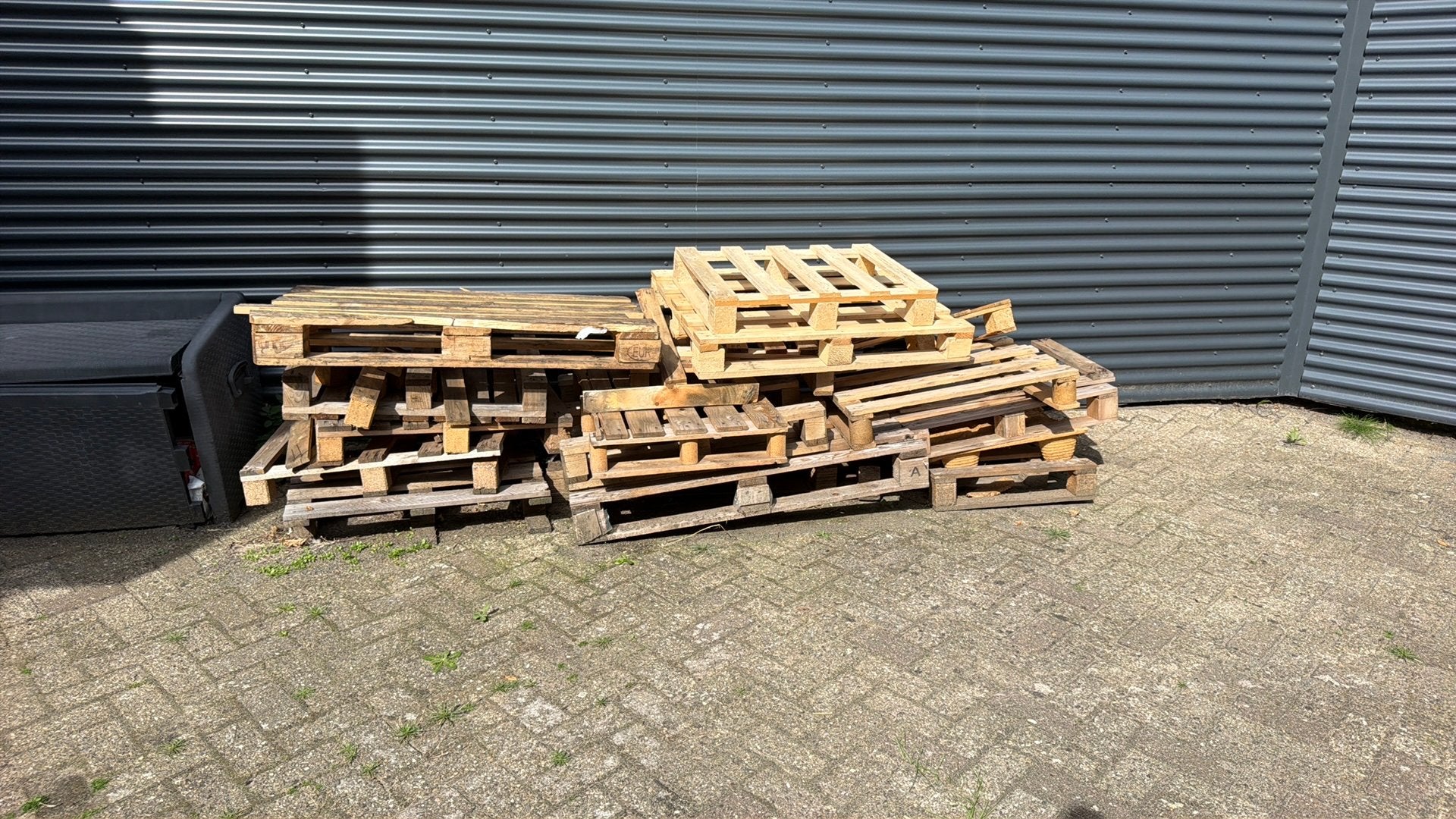 Gratis afhalen in Rdam Spaanse Polder, Doe-het-zelf en Verbouw, Ophalen, Gebruikt, Pallet, Minder dan 200 cm