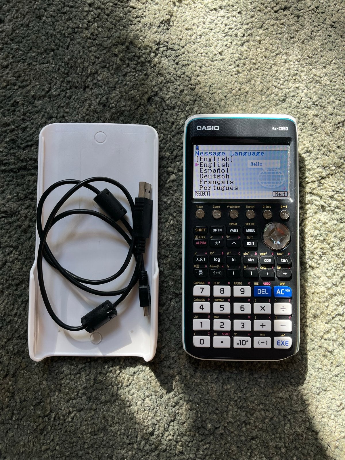 Casio fx-CG50 - Grafische rekenmachine - LCD kleurenscherm, Ophalen of Verzenden, Grafische rekenmachine