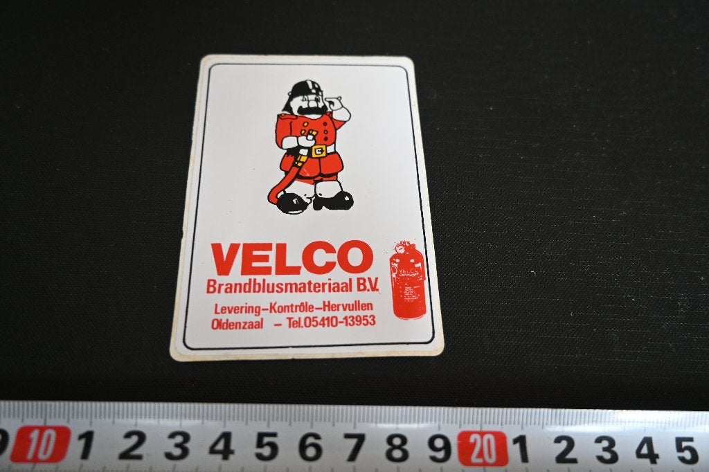 sticker Oldenzaal VELCO Brandblusmateriaal bv  Brandweer, Ophalen, Zo goed als nieuw