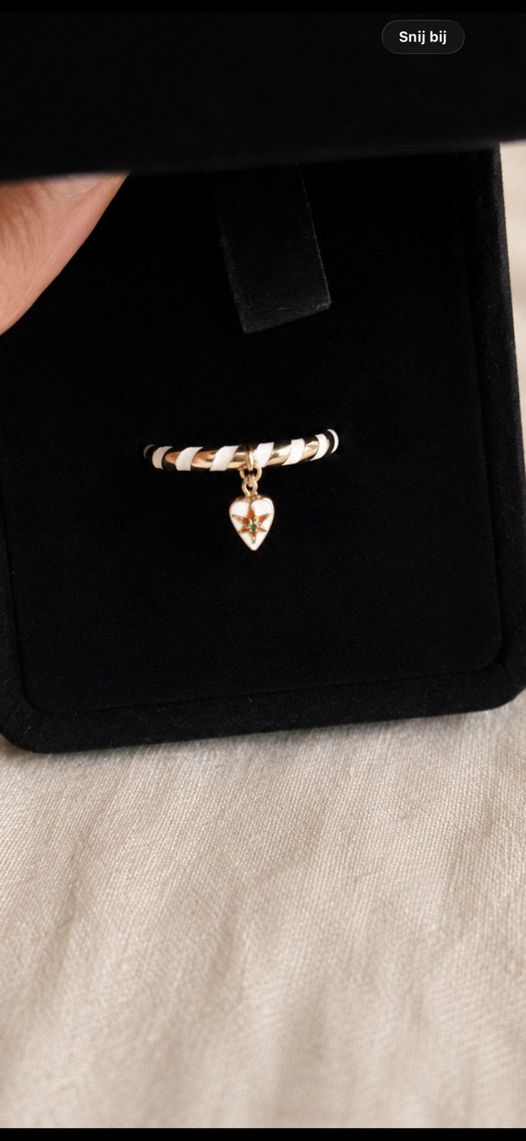 Anna + Nina Tainted Love Pinkring 14K Goud 15.5, Ophalen of Verzenden, Zo goed als nieuw, 17 tot 18, Dame