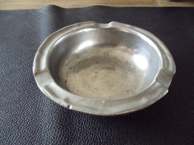 Antieke tinnen asbak, Antiek en Kunst, Antiek | Tin, Ophalen of Verzenden