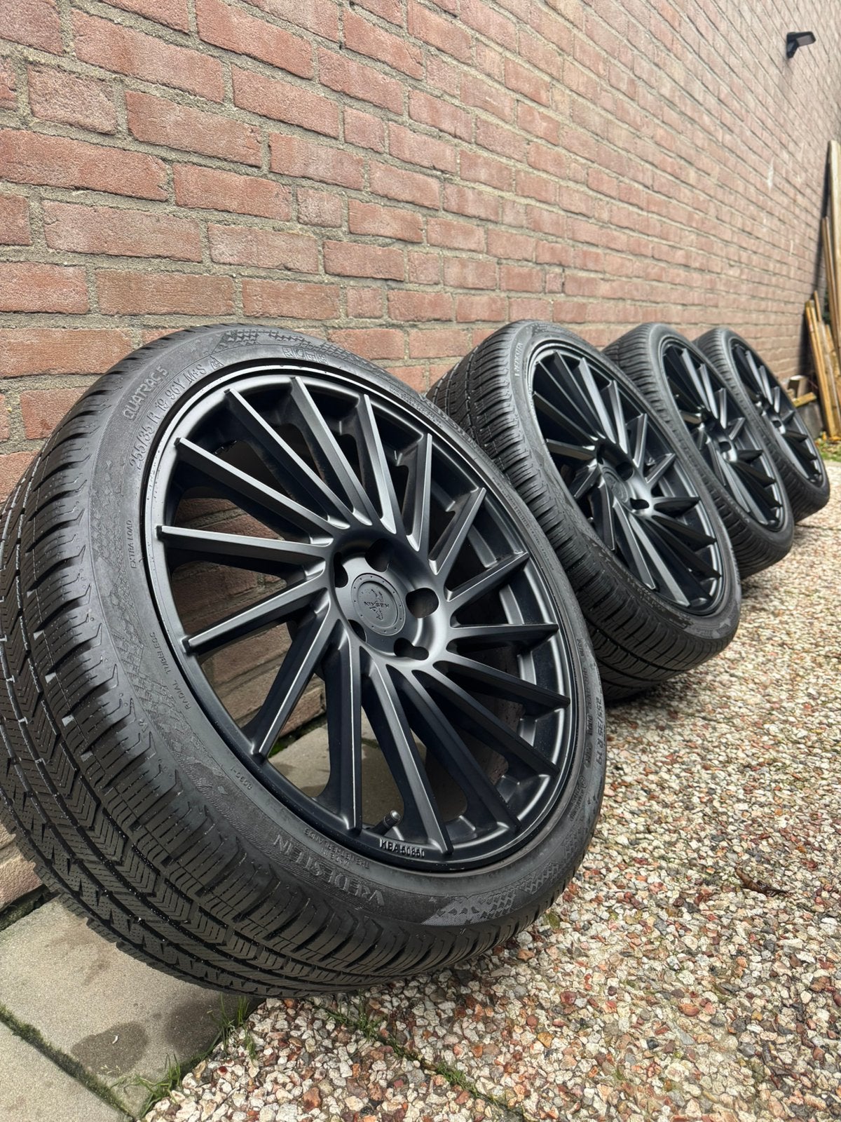 5x112 19 inch Audi / Mercedes velgen met all season banden, Auto-onderdelen, Gebruikt, 255 mm, Banden en Velgen, All Season