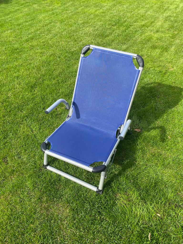 Opvouwbare campingstoel - Blauw, Ophalen of Verzenden, Gebruikt, Campingstoel