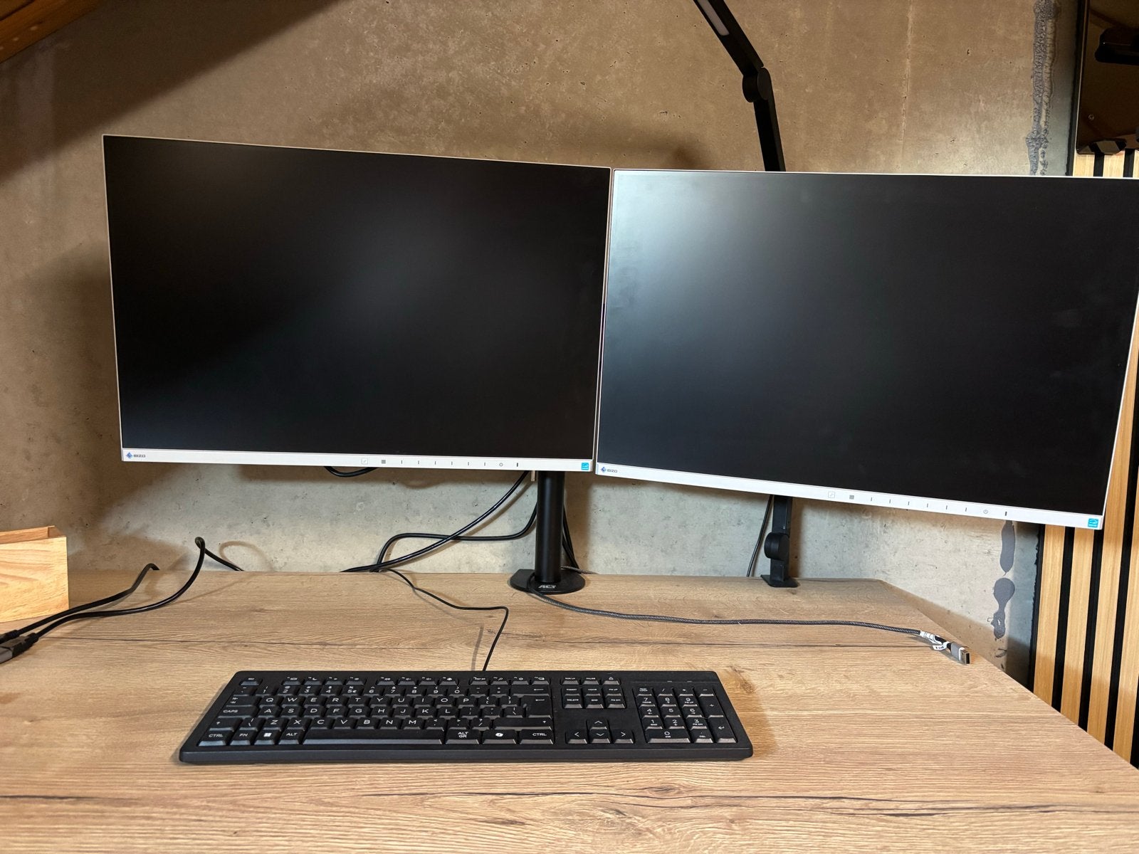 2x EIZO FlexScan EV2455 monitoren, Computers en Software, Monitoren, Gaming, IPS, In hoogte verstelbaar, Full HD