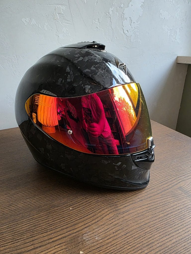 Scorpion EXO-R1 EVO Air Onyx forged carbon motorhelm XL, Overige merken, XL, Ophalen of Verzenden, Integraalhelm
