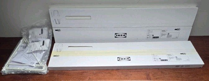 IKEA BERGSHULT / PERSHULT Wandplank wit/wit 80x20 cm, Ophalen, Nieuw