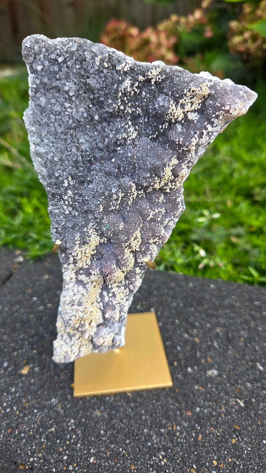 Zeoliet op standaard - 150 gram, 15,5 cm hoog, Ophalen of Verzenden