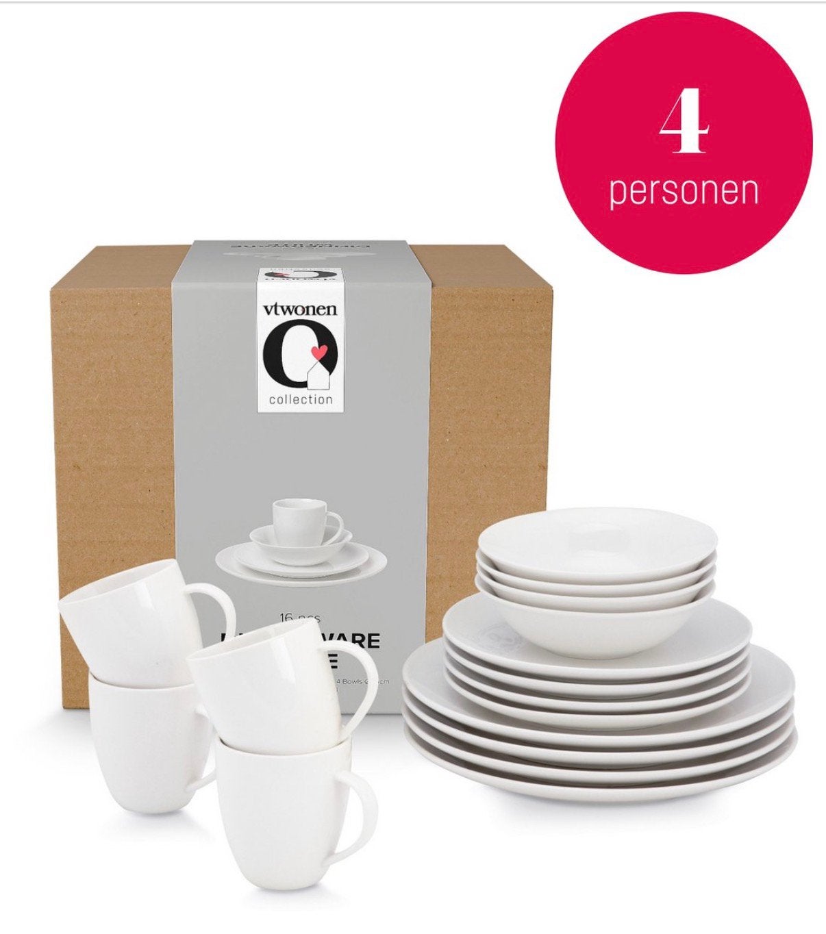 VT Wonen servies Dinnerware white, Ophalen, Overige merken, Nieuw, Overige stijlen