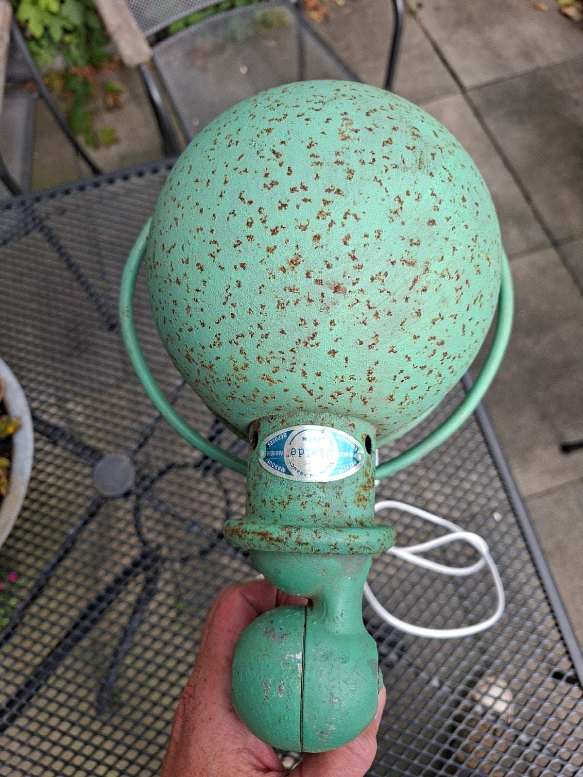 Vintage Jielde lamp - Groen, Ophalen of Verzenden