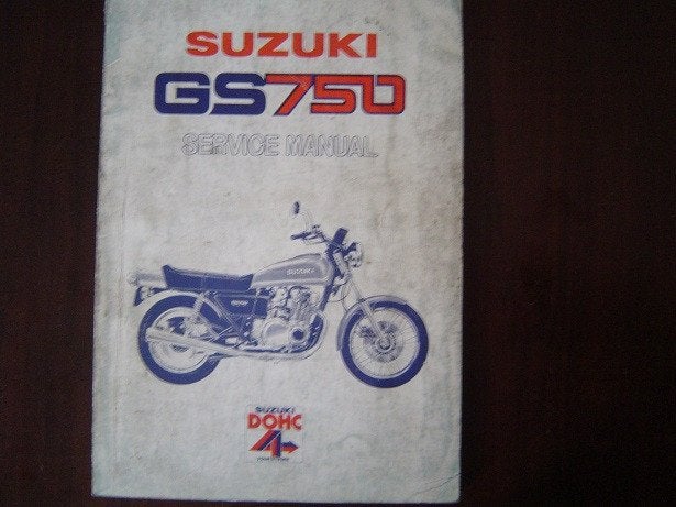 Suzuki GS750 DOHC 1976 motorcycle service manual GS 750, Ophalen of Verzenden, Suzuki