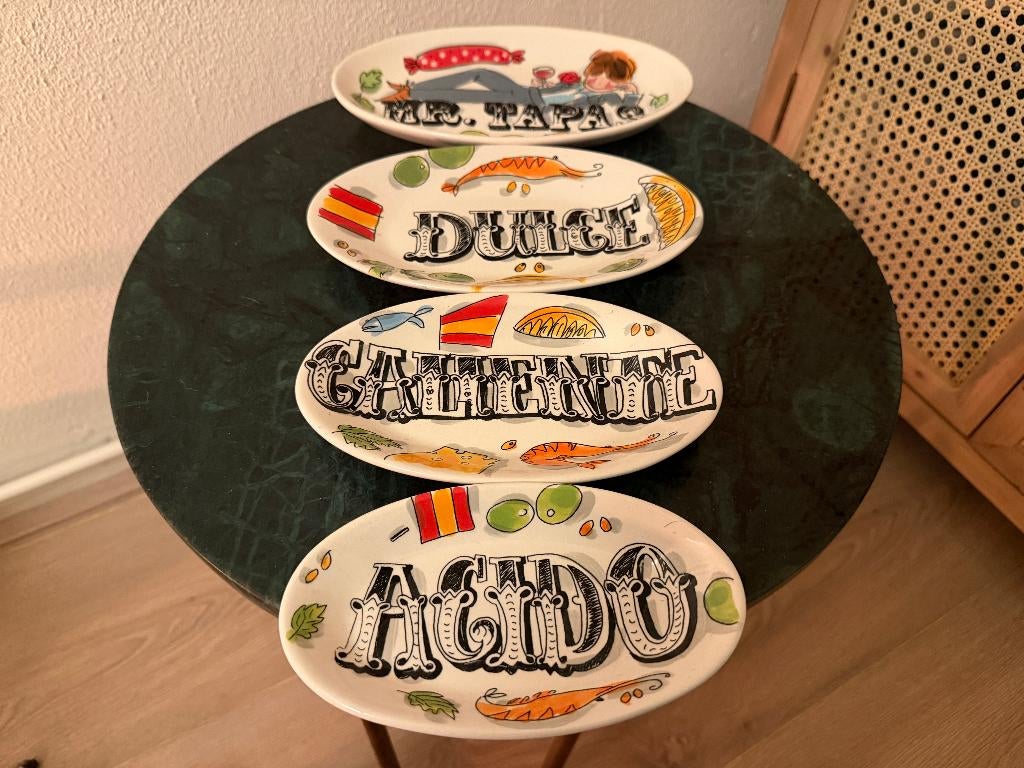 Blond Amsterdam mr  tapas set schaal, Huis en Inrichting, Keuken | Servies, Zo goed als nieuw, Schaal of Schalen, Blond Amsterdam