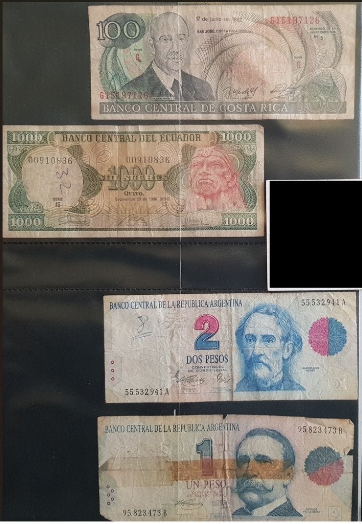 23 Bankbiljetten Noord en Zuid Amerika / Vintage, Ophalen of Verzenden, Zuid-Amerika, Los biljet