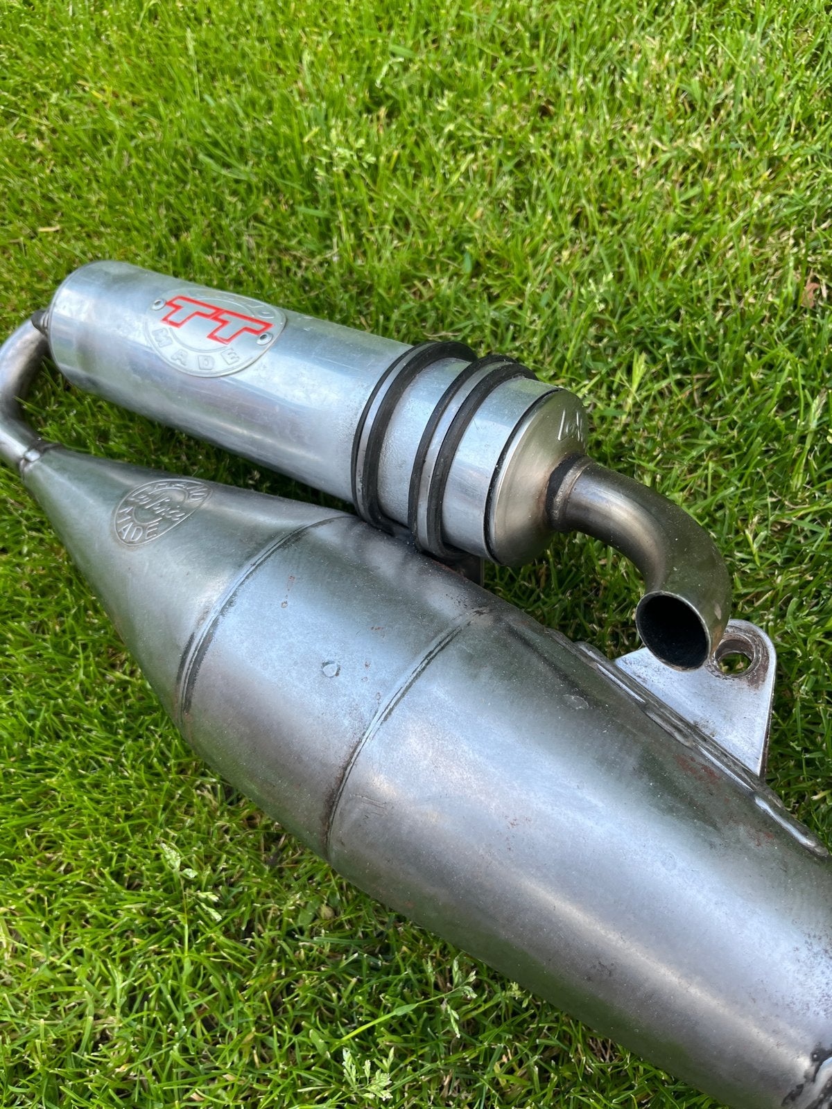 Leovince Handmade TT uitlaat 50cc scooter, Ophalen of Verzenden, Gebruikt, Uitlaat, Overige merken