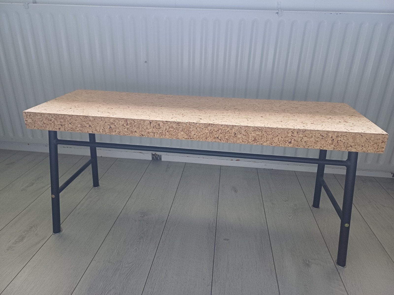 kurken (sier) bankje, Overige materialen, Gebruikt, Modern, Industrieel, 75 cm of meer