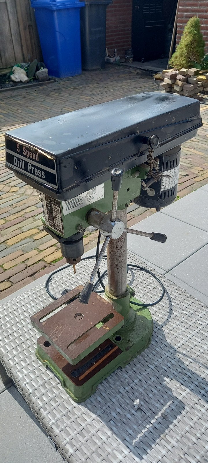boorkolom, Ophalen, Gebruikt, Kolomboormachine