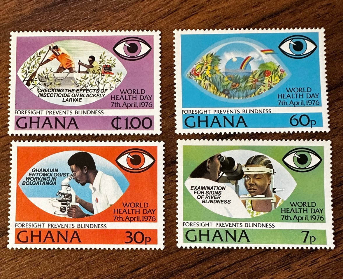 Ghana 1976 Gezondheidsdag anti insecten postfris set, Ophalen of Verzenden, Overige landen, Postfris