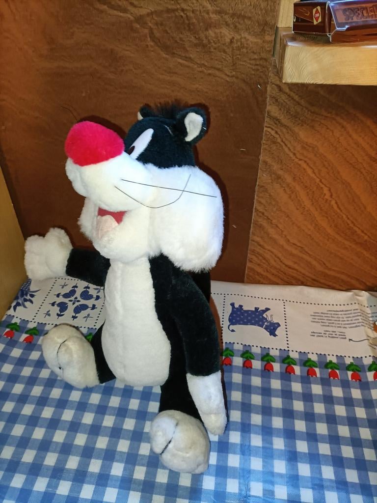 Sylvester knuffel kat van Tweety 33 cm groot, Kinderen en Baby's, Speelgoed | Knuffels en Pluche, Ophalen of Verzenden, Zo goed als nieuw