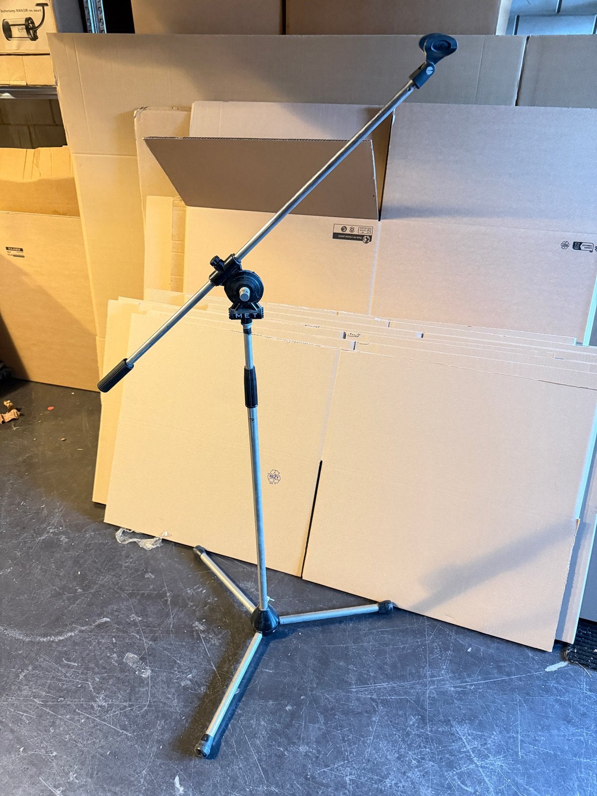 MET Microfoonstatief met Boomarm - Gebruikt, Ophalen of Verzenden, Gebruikt
