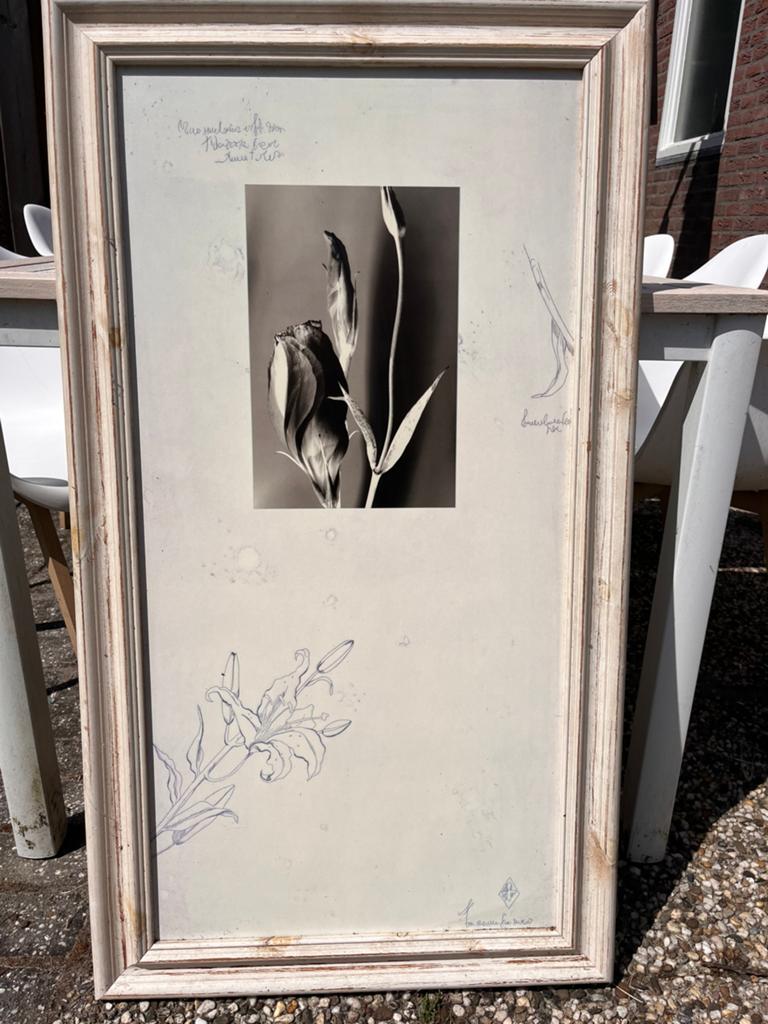 Brocante schilderij 55x100 cm, Antiek en Kunst, Ophalen