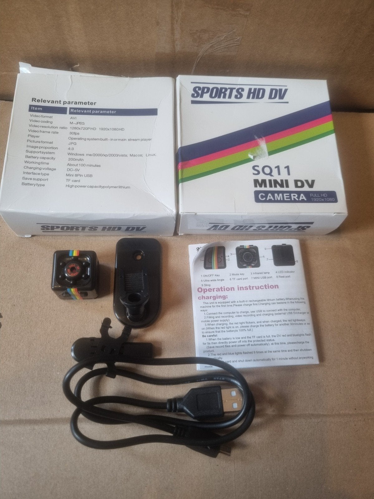 SQ11 Mini DV Camera Full HD - Nieuw in doos, Ophalen of Verzenden, Nieuw, Overige merken