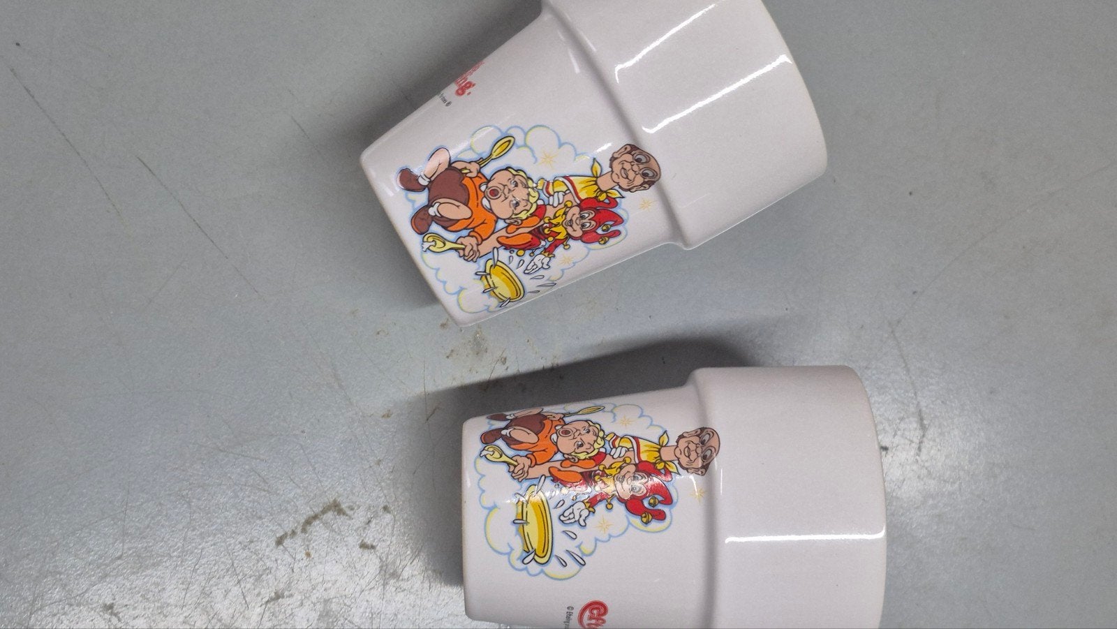 Efteling Pardoes en Pardijntje bekers (set van 2), Verzamelen, Ophalen of Verzenden, Gebruikt, Gebruiksvoorwerp