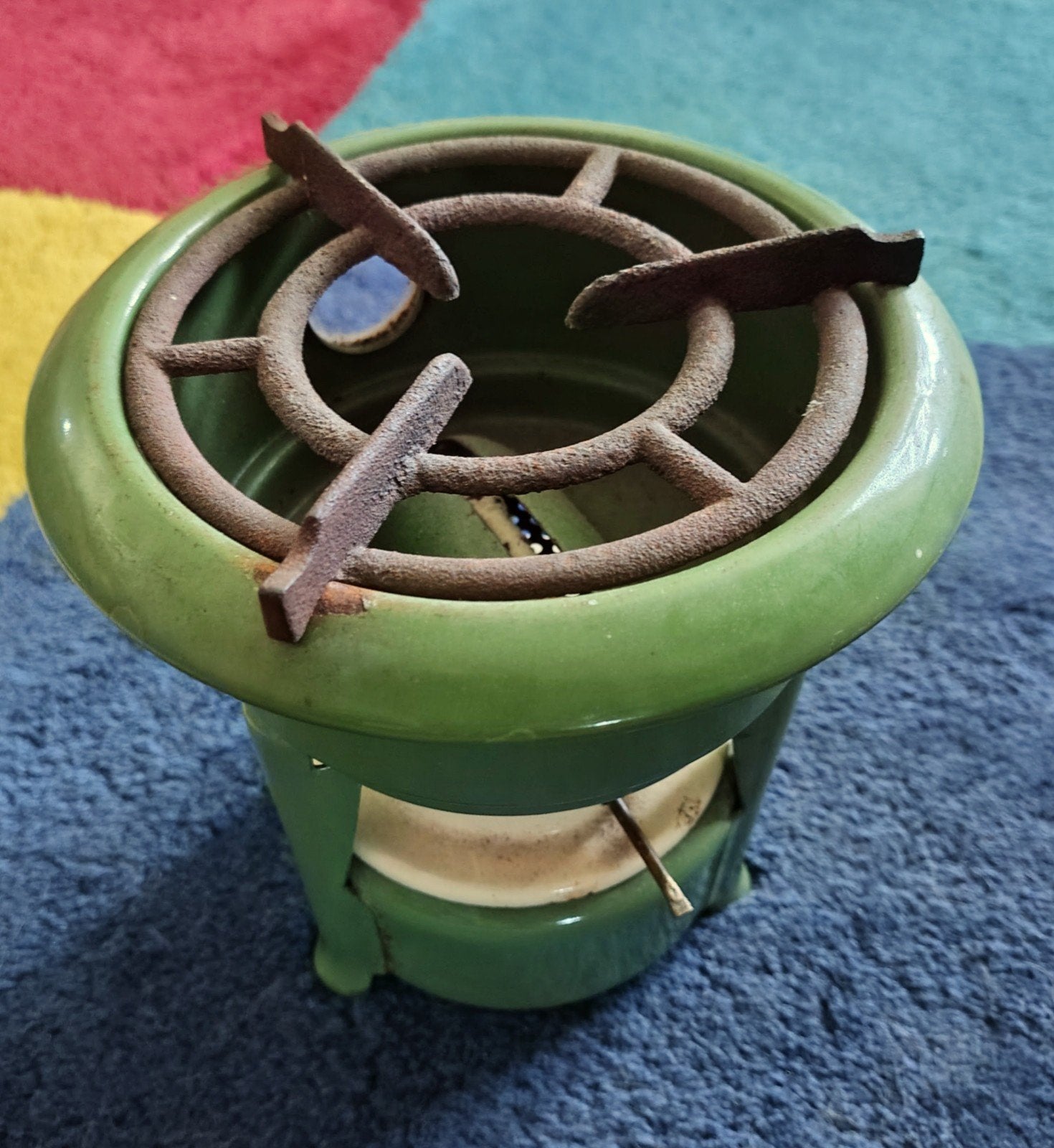 Vintage Groene Spiritusbrander - Kampeer Kooktoestel, Ophalen of Verzenden
