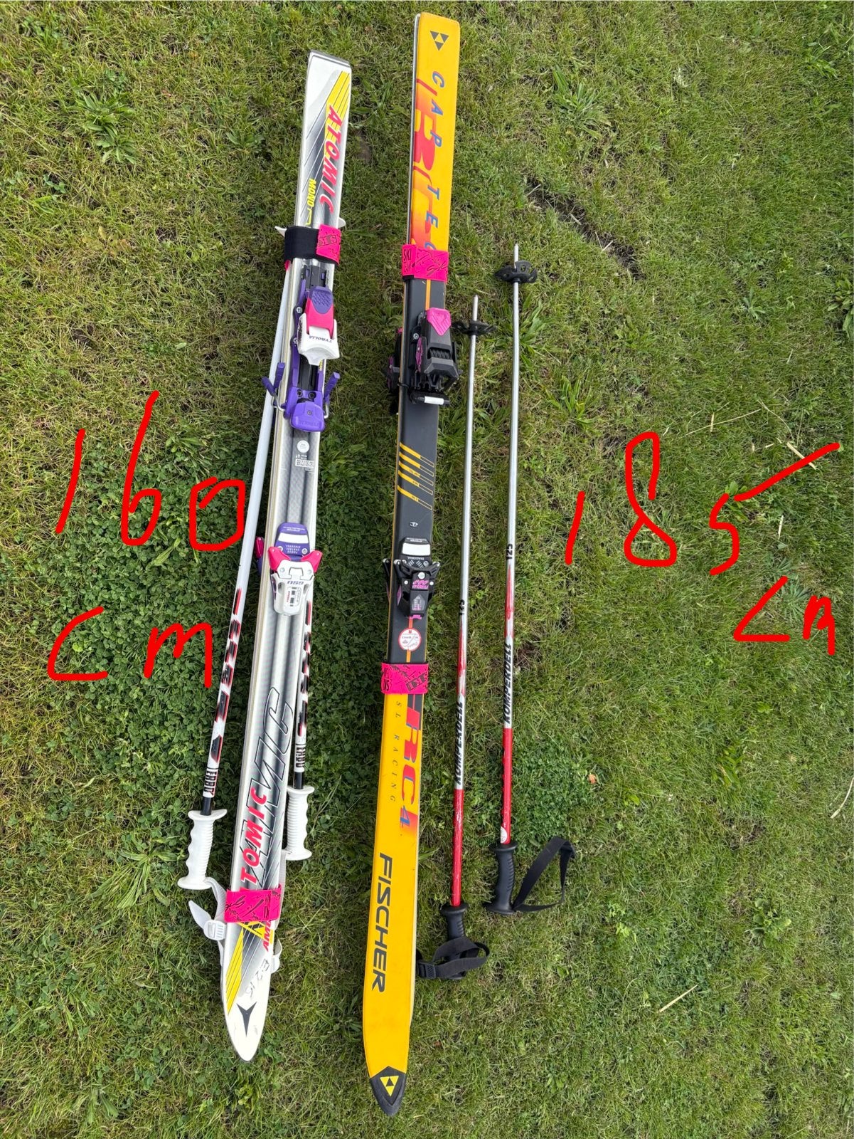 Ski's tegen elk aannemelijk bod - Atomic en Fischer, Ophalen, 160 tot 180 cm, Gebruikt, Atomic