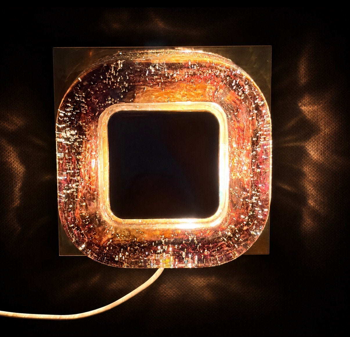 Space Age 70s Wall Sconce Bubble Glass-Helena Tynell, E14 (klein), Meerkleurig, Ophalen of Verzenden, Zo goed als nieuw