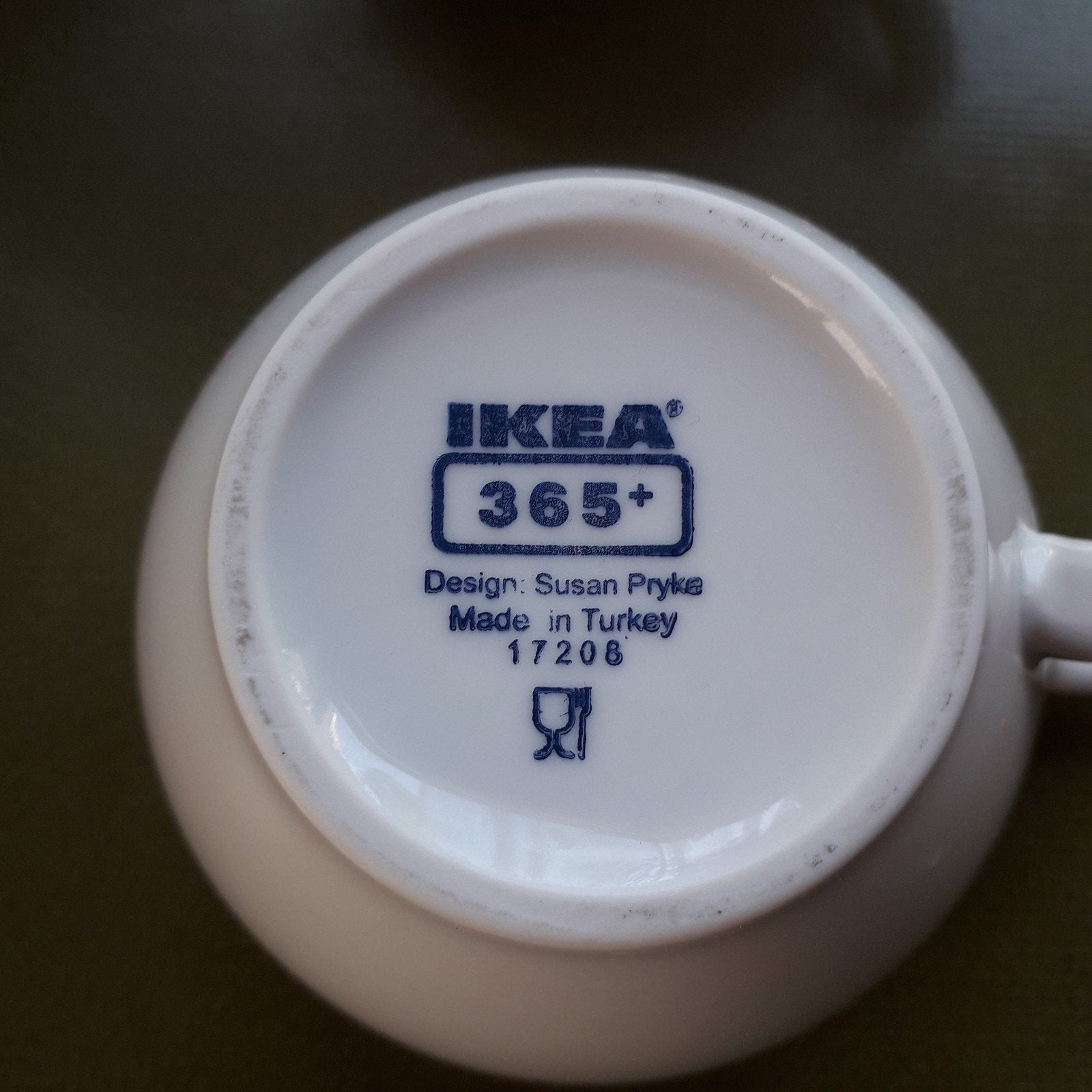 Set van 3 IKEA 365+ koppen, wit porselein, Susan Pryke desig, Ophalen, Gebruikt, IKEA, Modern
