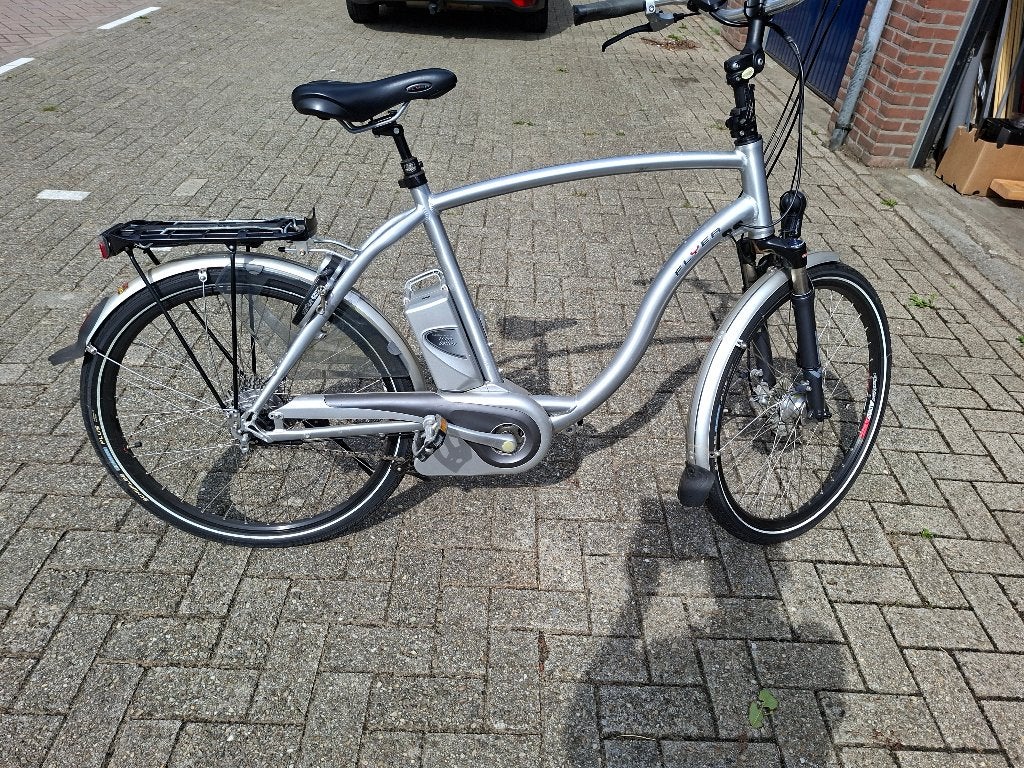 Te koop Flyer elektrische fiets 60 cm geheel compleet, Zo goed als nieuw, 59 cm of meer, 30 tot 50 km per accu, Ophalen