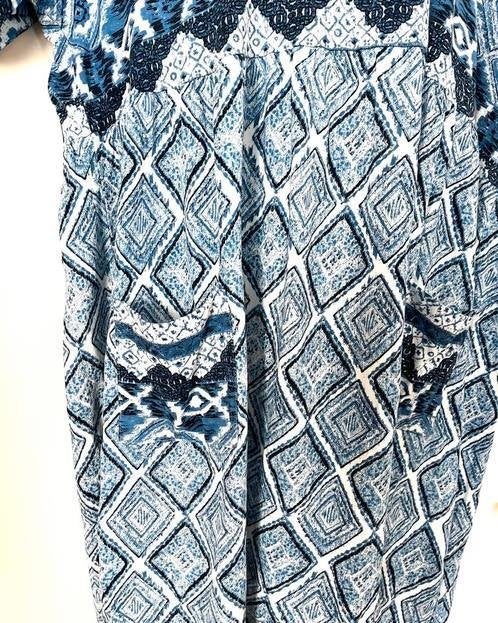 Ulla Popken jurk/tuniek maat 50/52[v], Ophalen of Verzenden, Zo goed als nieuw, Blauw, Jurk