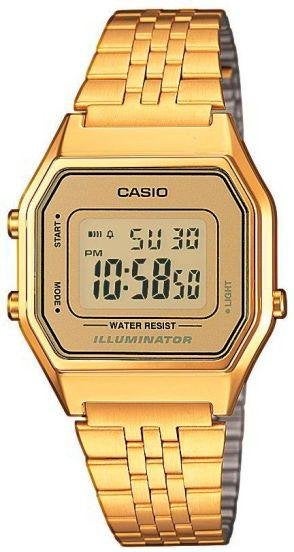 Casio Vintage LA680WEGA-9ER Vintage Mini Horloge, Overige merken, Staal, Polshorloge, Nieuw