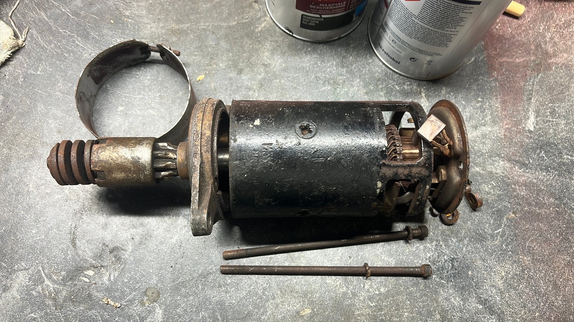 Teiumph spitfire lucas startmotor, Ophalen