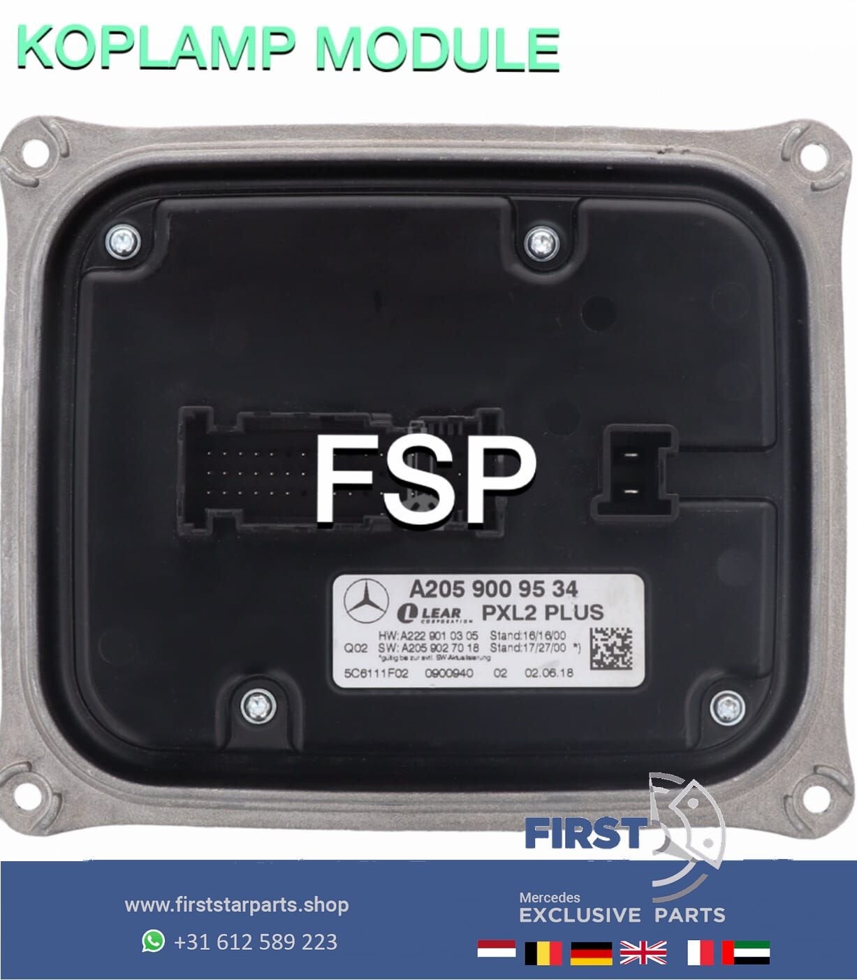 A2059009534 Koplamp module W205 FACELIFT W213 W222 W238 W257
