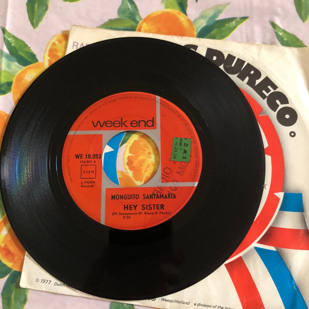 Monguito Santamaria  , Hey sister .. vinyl single, Ophalen of Verzenden, Zo goed als nieuw, Nederlandstalig